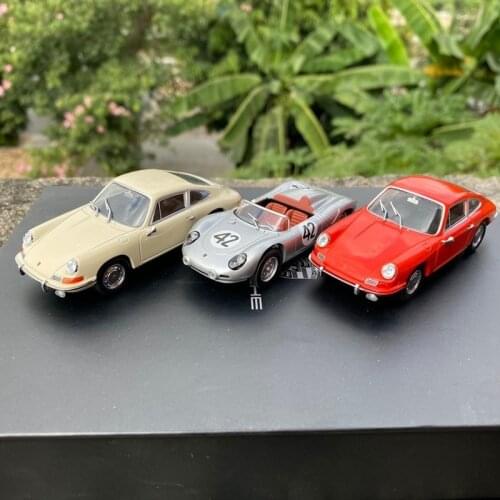 1:43 Assembly Model Vehicles Porsche 718 Alloy Sports Car Toy Collection Ornaments Gifts for Children