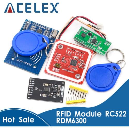 RFID module RC522 MFRC-522 RDM6300 Kits S50 13.56 Mhz 125Khz 6cm With Tags SPI Write & Read for arduino uno 2560