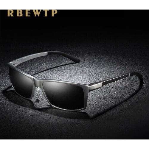 DEARMILIU Brand Square Sunglasses Men Polarized Driving Aluminium Magnesium Coating Mirror Sun Glasses UV400 Eyewear Gafas De So