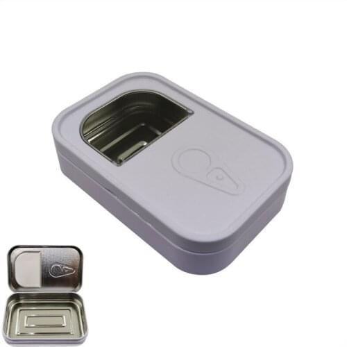 New Rectangular tin box Hinge link multi-purpose tin box Tool storage box Cosmetics playing card candy box