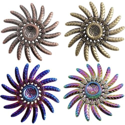 Feather Spinning Top Fidget Hand Spinner Finger Spinner Toy Fingertip Gyro EDC Reduce Stress ADHD Autism Toy Gift 4 Color