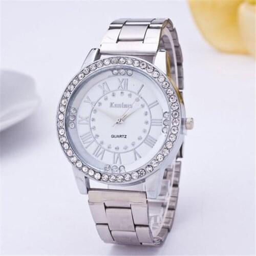 Luxuxry Women Watche Gold Dial Ladies Quartz Wristwatch Fashion Unisex Alloy Strap Casual Clock Dress Gift Relogio Feminino Fi