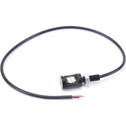 Universal 2Pcs 12V LED Motorcycle Car Number License Plate Bolt Screw Light Lamp For Car & Motorcycle