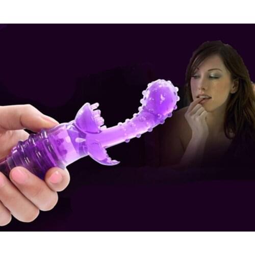 Candiway Triple Dotted Vibrator Anal Plug Clitoris Massager Masturbation Wand Vibrating G spot Stimulation Sex Toys For Women