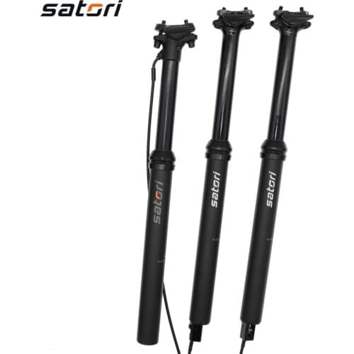 Satori MTB dropper seatpost height adjustable 150mm travel sorata pro remote control internal external cable 30.9 31.6mm