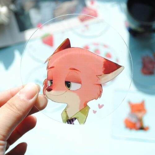 Creative Cute Fox Table Placemat Waterproof Heat Insulation Anti-Slip Bowl Pad Cartoon Milk Coffee Coaster for Kitchen Tableware