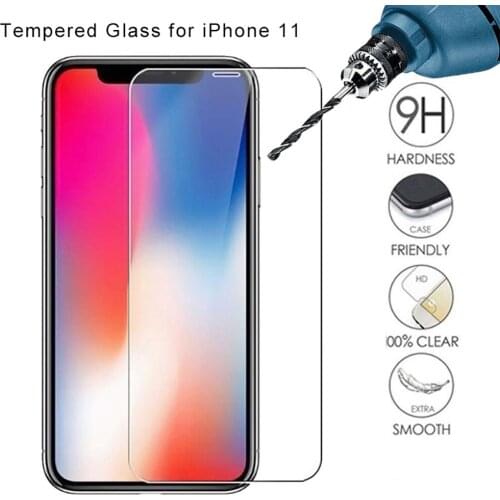 9H protective film for iPhone 6 6s 7 8 plus x xr xs max 11 pro max tempered glass phone screen protector smartphone on the glass