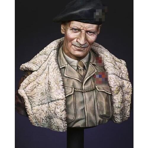 1/10 Bernard Law Montgomery, Resin Model Bust GK, World War II military theme, Unassembled and unpainted kit