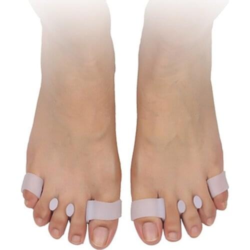 1 Pair Protective Toes Separator Suitable Bunion Corrector Material Soft Gel Straightener Spacers Stretchers Care Tool