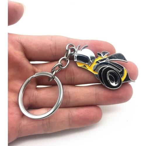 1pcs 3D Metal Car Key Ring Challenger Caliber Charger Durango Ram Bumblebee Super Bee For dodge Car styling Accessories