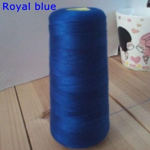 1 piece for 1 color , 3000 Yards 40s/2 Polyester Durable Royal blue Garment sewing t shirt threads cord MZ-5149