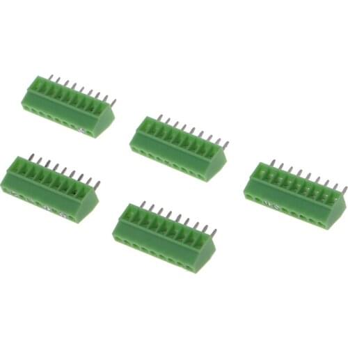 10 Pcs 2Pin-10Pin Screw PCB Mounted Terminal Blocks Connector 2.54mm Pitch