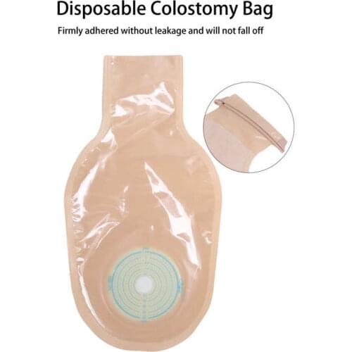 For Elderly Disabled Adult Diapers Ostomy Bag One‑Piece Disposable Colostomy Bags Ostomy Ileostomy Stoma Supplies