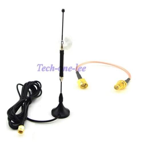 5 piece/lot 4G Antenna 10dbi LTE Aerial 698-960/1700-2700Mhz SMA Magnetic for 4G lte + SMA Male Plug to SMA Female RG316 15cm