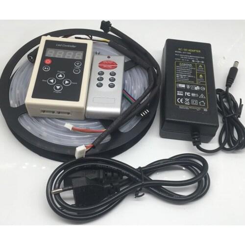 5m RGB dream magic led strip DC12V 6803 IC IP67 waterproof LED Strip 5050 SMD 150LED flexible light+133 Program RF controller