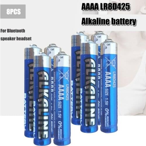 8PCS AAAA Battery 1.5V LR61 AM6 Alkaline Battery MN2500 E96 4A Dry Primary Battery