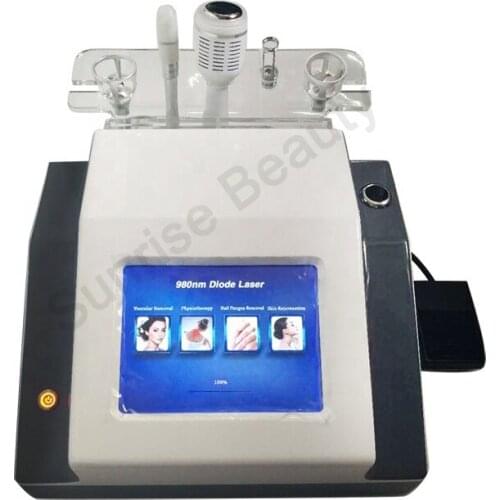 Spider Vein Treatment Machine 980nm Diode Laser Vascular Removal Skin Rejuvenation Nails fungus removal Device
