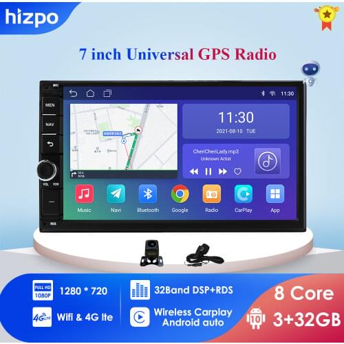 Android 10 2 Din Car radio Multimedia GPS Player 2DIN 2.5D Universal For Volkswagen Nissan Hyundai Kia toyota Navigation Stereo