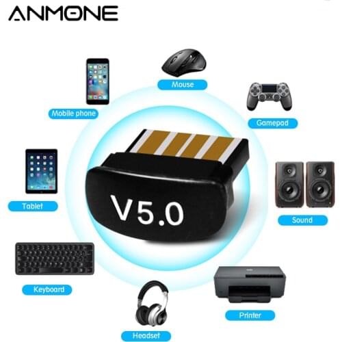 5.0 Bluetooth Adapter Usb Bluetooth Transmitter for Pc Computer Receptor Laptop Earphone Audio Printer Data Dongle Receiver
