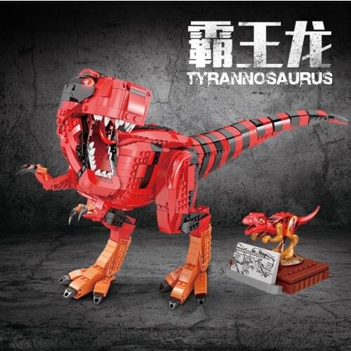 Large Dinosaur Assembled Toys for Kids Rex Simulation 3D Puzzles Sets Small Particles Building Blocks Childrens Toy Sets