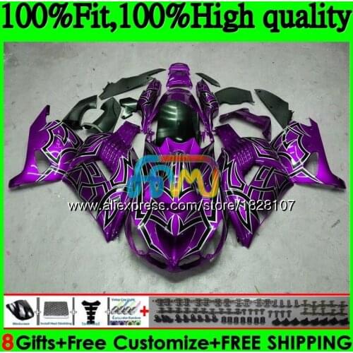Injection For KAWASAKI ZX 14R ZX14R 06 07 08 09 New purple 10 11 21BS.96 ZZR1400 ZX-14R 2006 2007 2008 2009 2010 2011 Fairing