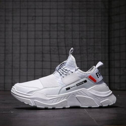 Vip Link New Men Casual Sneakers Letter Printed Fashion Male Shoes High Street Height Increasing Chaussures Outdoor Jogging Shoe