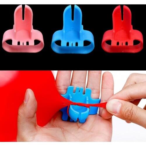 2Pcs/Lot Plastic Balloon Knotter Latex Balloon Fastener Easily Knot Tool Wedding Birthday Party Christmas Decoration Accessories