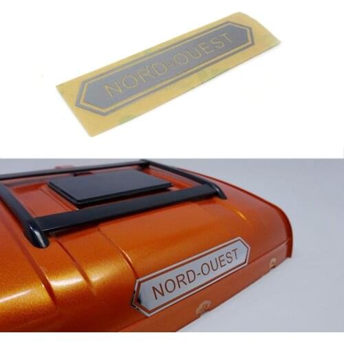 High-top Decorative Metal Stickers for 1/14 Tamiya RC Truck Trailer Tipper Scania 470 620 730 Car Diy Parts