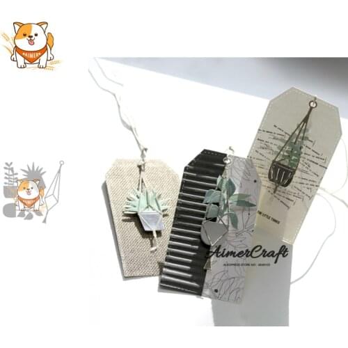 Plant Pot Chlorophytum Metal Cutting Dies Scrapbooking Stencil For DIY Paper Card Decorative Embossing Die Cut Craft New 2019