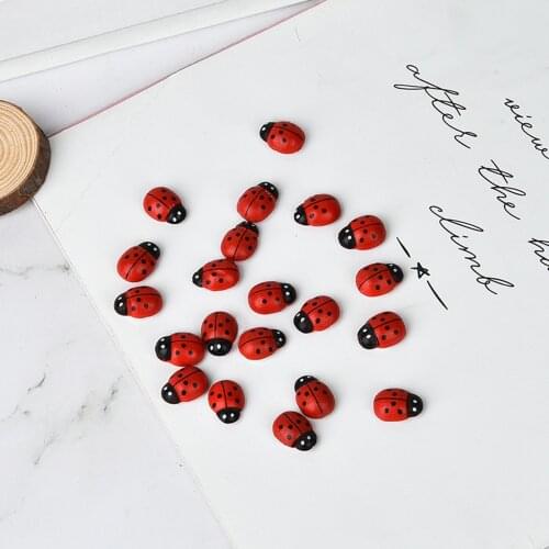 Micro landscape decoration DIY Accessories Miniature Deco Little Coccinella Resin Crafts Beetle Seven Ladybug Septempunctata