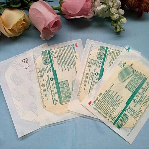 1pcs 10 * 12cm medical PU film waterproof paper frame dressing 3M transparent air permeable adhesive bath Swimming self adhesive