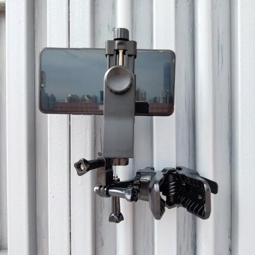 Portable Jaws Flexible Clamp 4K Sports Camera Clamp Mount Clips for GoPro Hero & mobile phone xiaomi huawei free adjustable