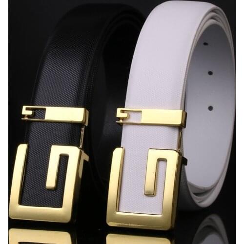 Hot Selling Men Belt Fashion Alloy Automatic Buckle Belt Business Affairs Casual Decoration Belt Mens Belts Luxury Brand 3.3cm