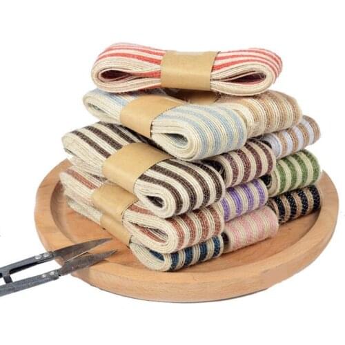 1 Roll Of 3.8cm Two-Color Fish Silk Linen Lace Clothing Shoes And Hat Accessories Bouquet Gift Box Decoration Ribbon