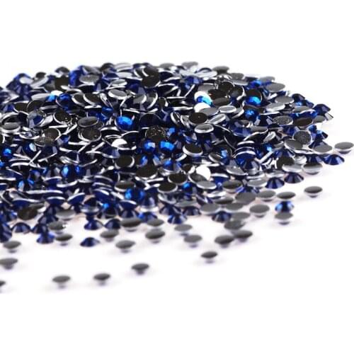 2mm 1000PCS Rhinestones Diamond Iron On Strass Crystal Hotfix Flat Back DIY Nail Art Glass Rhinestones Pink Stones For Clothes