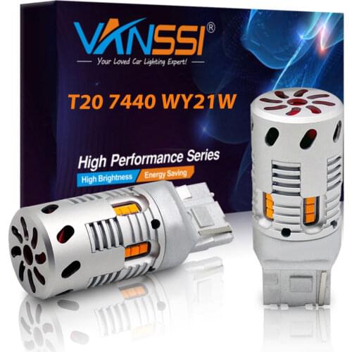 T20 7440 7440NA WY21W LED Canbus No Hyper Flash Amber Yellow 1156 Ba15s P21W 7507 Bau15s PY21W LED Error Free Turn Signal Light