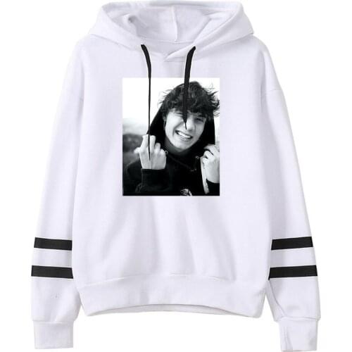 Hot Jaden Hossler Hoodies Women Sweatshirt Men White Casual Simplicity Pullover Spring Autumn High Quality Cotton Jxdn Clothes