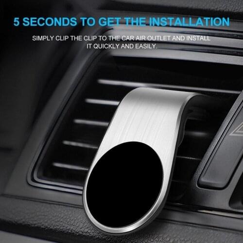 Univeral Mobile Phone Car Holder for iPhone 12 pro Max Magnet Holder stand Air Vent Clip Mount GPS Bracket