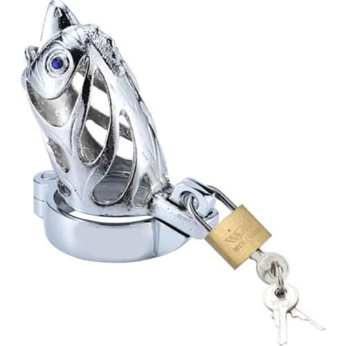 Chastity Device Zodiac Chicken Head Metal Male Belt Cock Cage Penis Ring Locking Bondage Sex Toys Products For Men