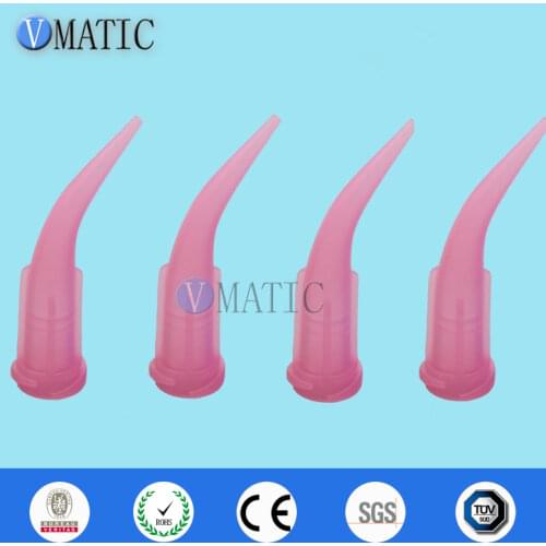 High Quality 100pcs 20G Pink TT Tapered Bend Dispensing Needle Tips