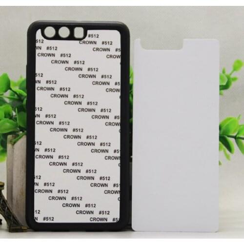 Wtsfwf DIY 2D Sublimation rubber TPU+PC Blank Case for Huawei P10 Plus with Aluminum Inserts and glue
