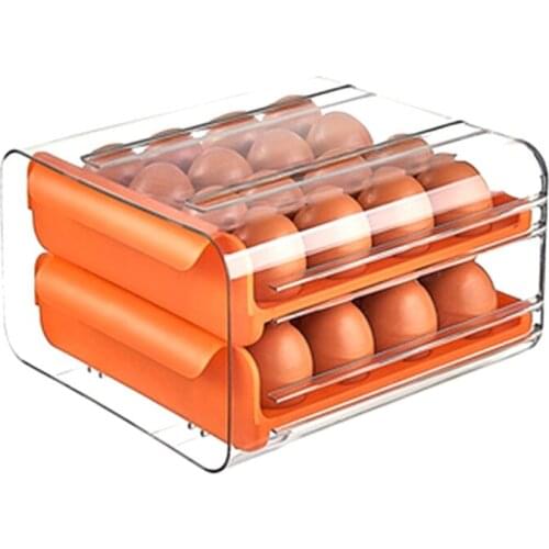 Drawer Type Egg Storage Box Refrigerator Fresh Keeping Egg Finishing Artifact Kitchen Thickened Large Capacity