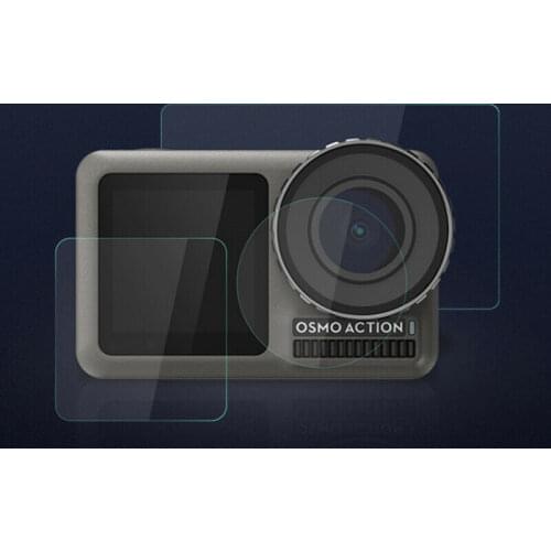 Protective Film for Dji Osmo Action Tempered Glass Front Back Screen Lens Protective Film Action Accessories