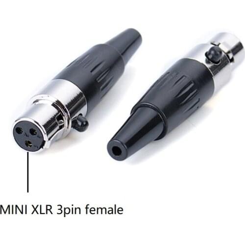 10pcs/Pack Mini XLR 3Pin Male And Female Plug Small XLR Audio Microphone Connectors for MIC Soldering Straight