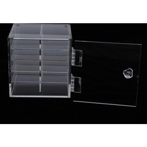 10 Tiers Acrylic Eyelash Storage Organizer Box Makeup Eyelash Extension Case