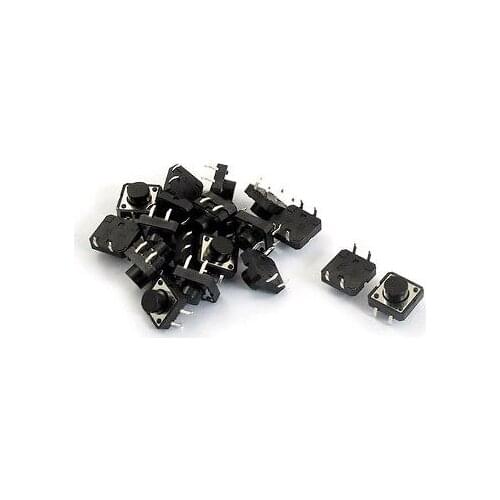 100 Pcs 12x12x7mm PCB Momentary Tact Push Button Switch 4 Pin DIP