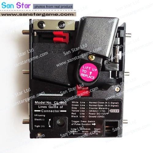 2 Pcs of Coin Rejectalbe CPU Comparable Drop Insert Kind Coin Acceptor/Coin Selector For Arcade Machine Parts