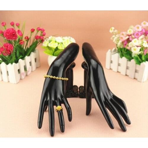 Free Shipping!! Newest High Quality Black Plastic Mannequin Hand Plastic Hand Mannequin On Sale