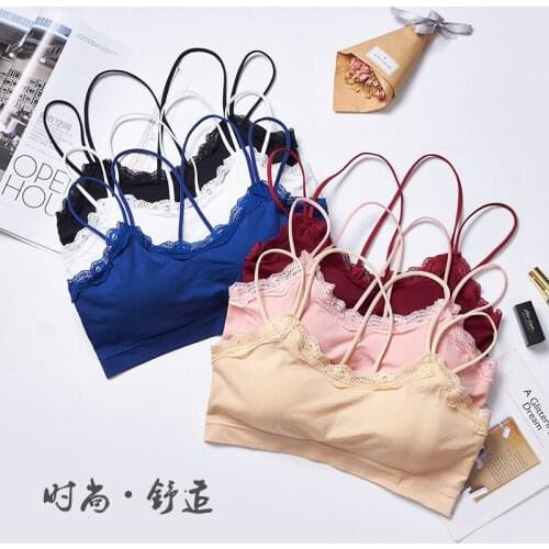 3D Sexy lace Lingerie Sport Bra Backless Strapless Top Bra Push Up Bralette Brassiere Women Underwear wrapped suspender vest