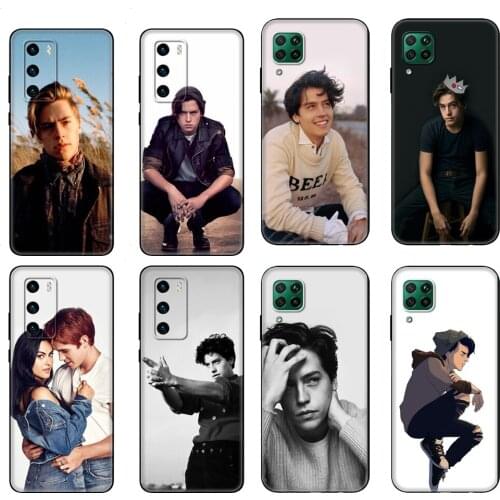 Black tpu Case For Huawei P30 Lite P30 Pro P40 Case For Huawei P40 LITE E P Smart 2020 Case Cover TV Riverdale Cole Sprouse